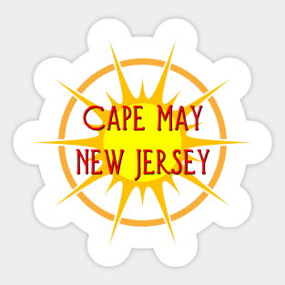 Life's a Beach: Cape May, New Jersey Sticker